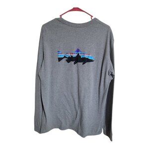 Patagonia Shirt Men M Gray Regular Fit Responsibility Gorpcore Camping  38516